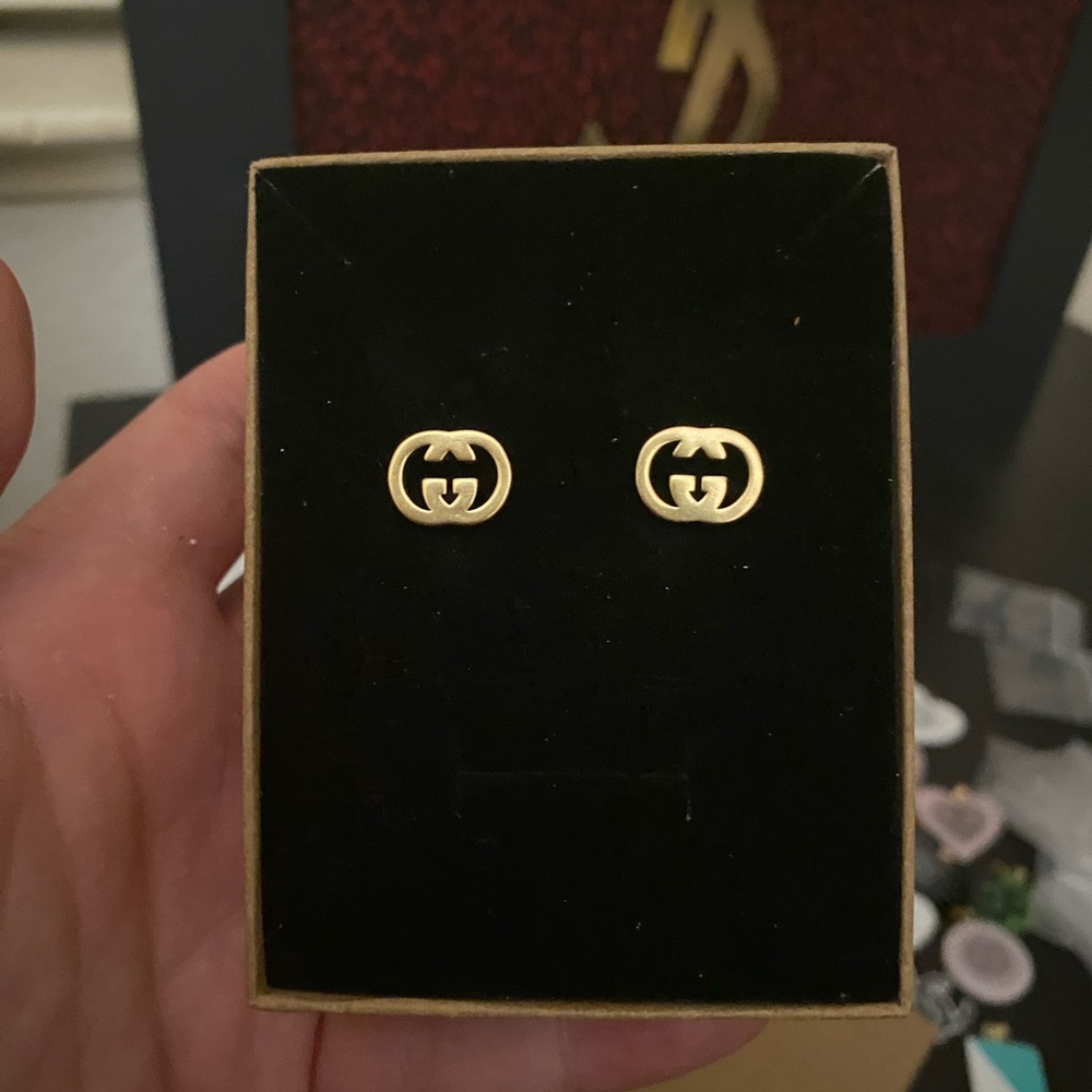GUCCI - GG VERMEIL STERLING SILVER 925 STUDS